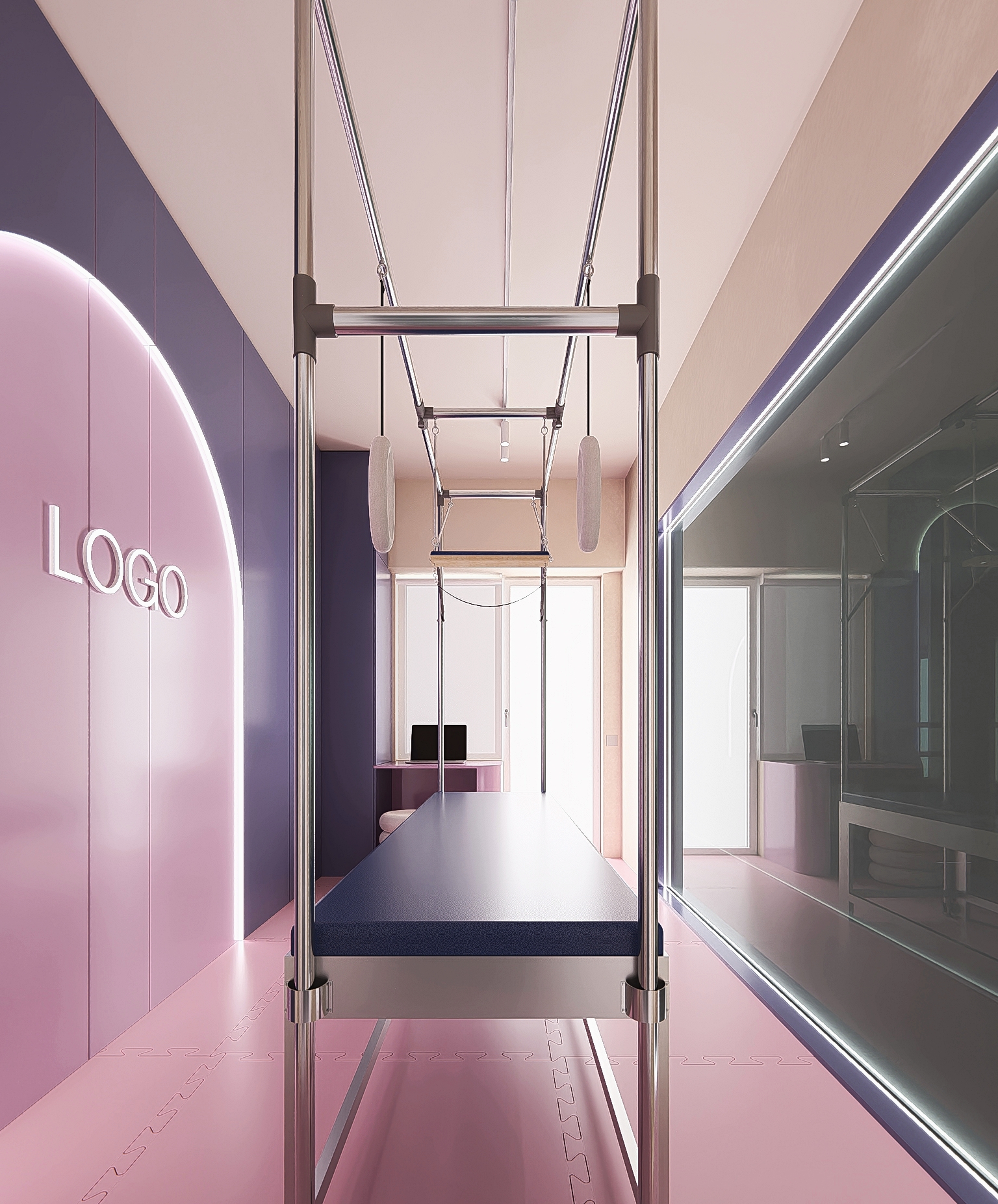 Cadillac zone with backlit logo arch