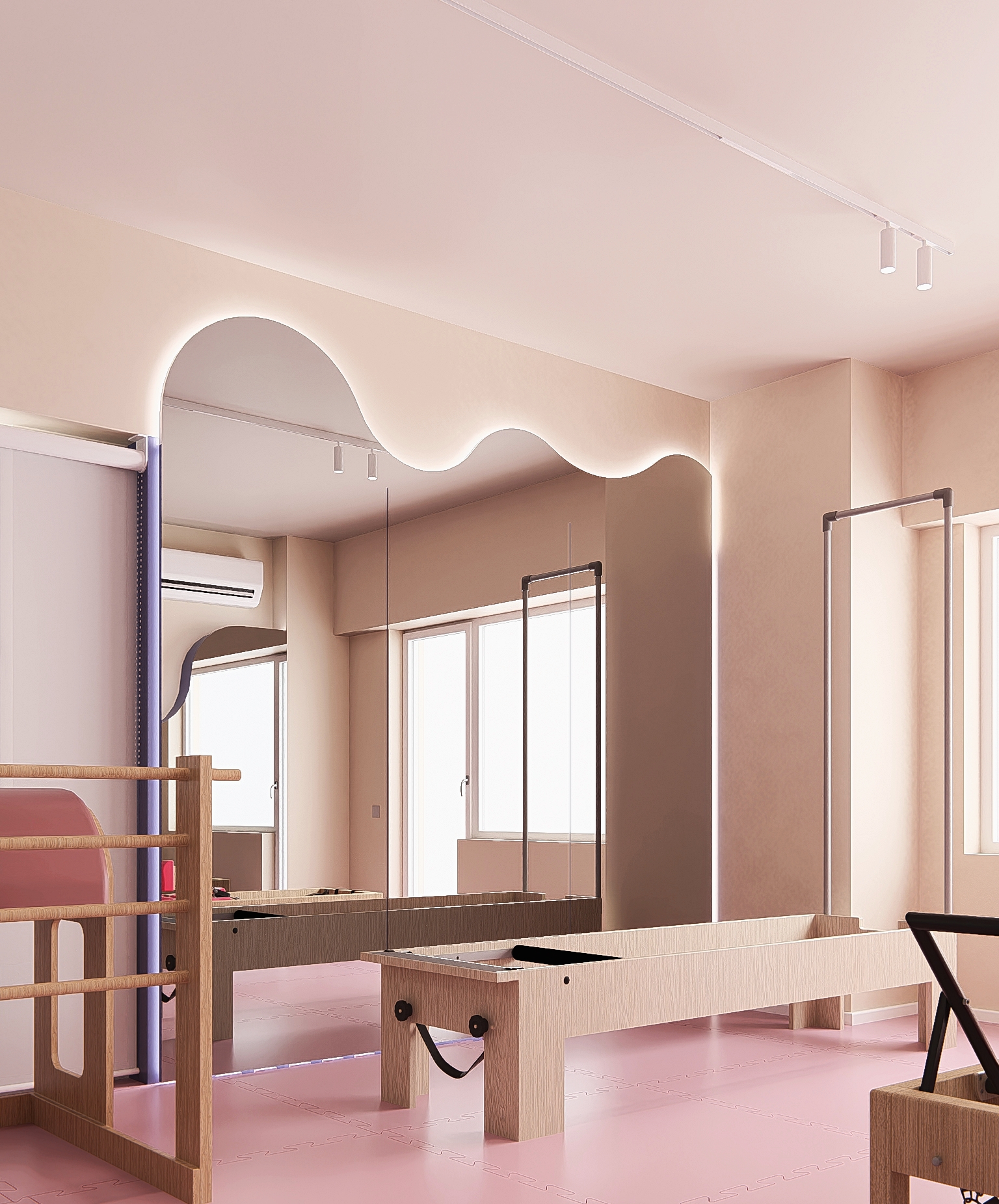 Trapeze Table and Ladder Barrel