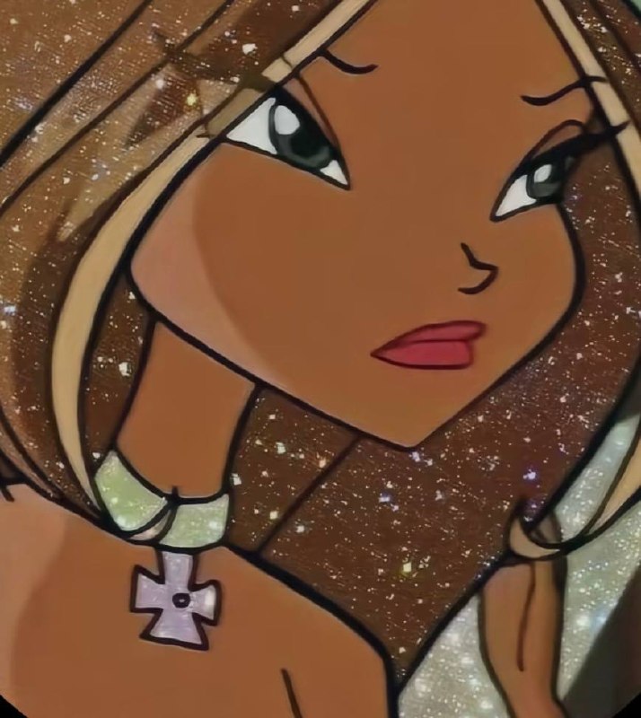 Flora from Winx Club with glitter filter